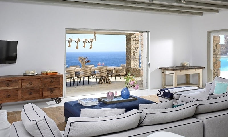 Villa Mykonos'un içi.