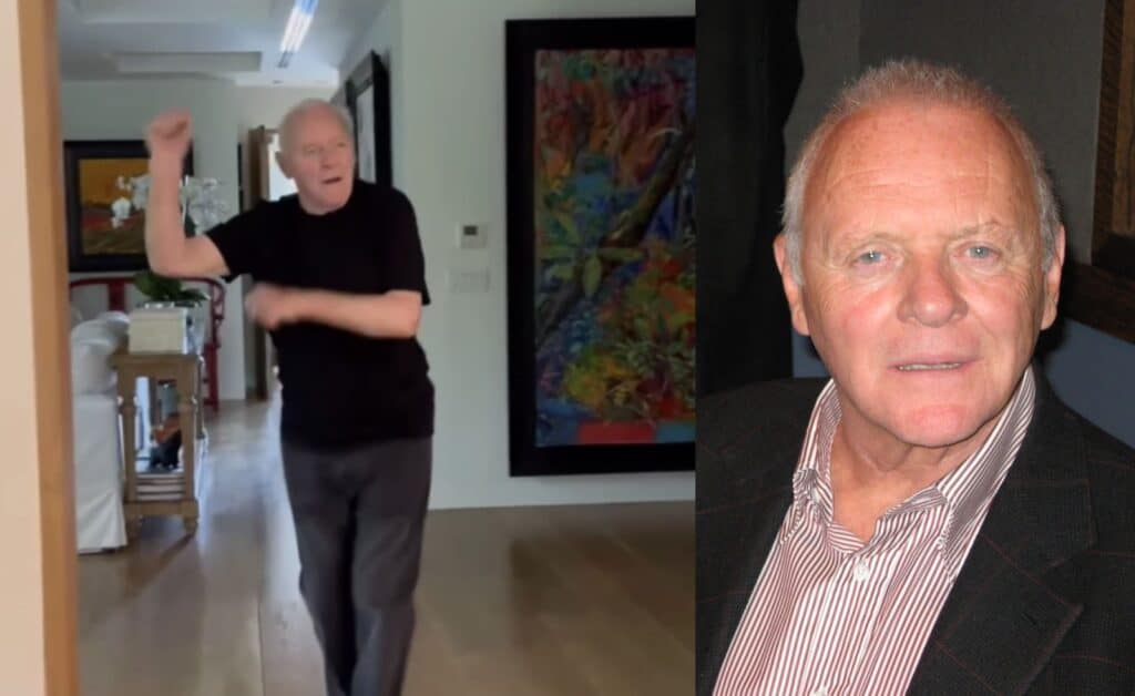 Anthony Hopkins Syrtaki dansı yapıyor