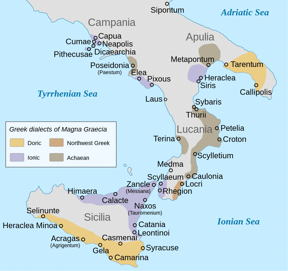 Büyük Yunanistan Haritası