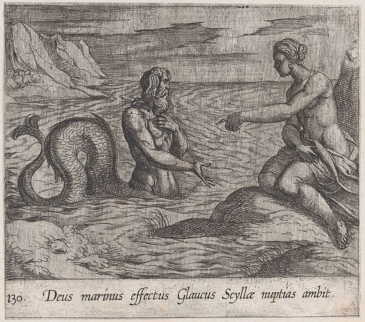 Scylla Glaucus'la tanışır