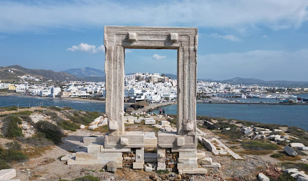 Naxos Portara Yunanistan