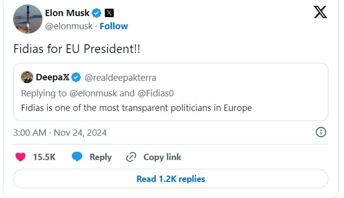 Elon Musk Fidias