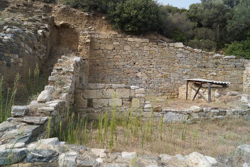 Antik Yunan şehri Argilos'un kalıntıları