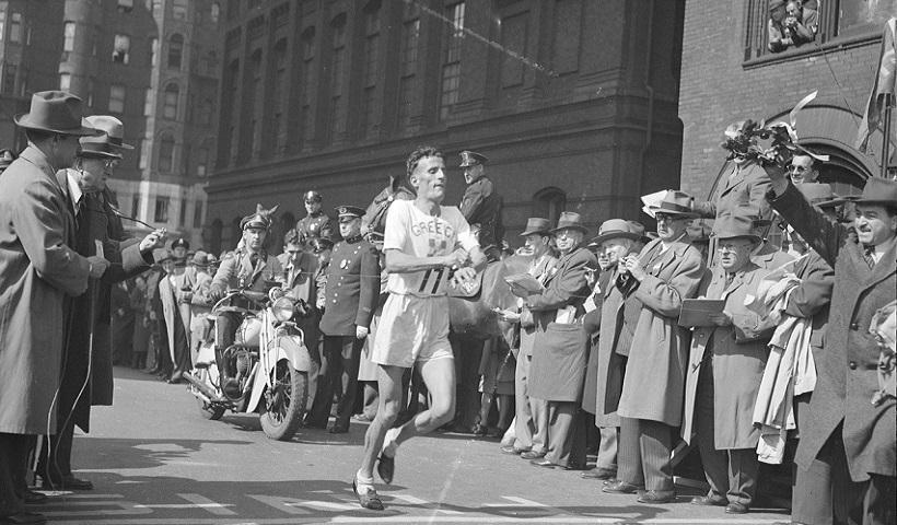 1946 Boston Maratonunda Stylianos Kyriakides