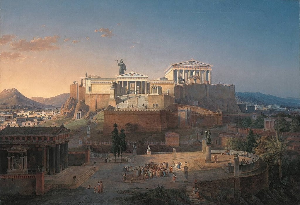 Akropolis Parthenon'un inşaatı